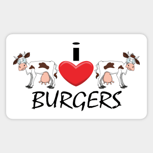 I Heart Burgers Sticker